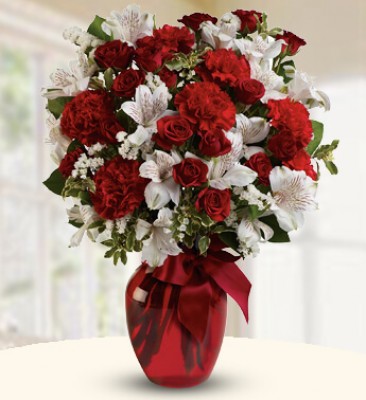 Carnations & Alstromeria