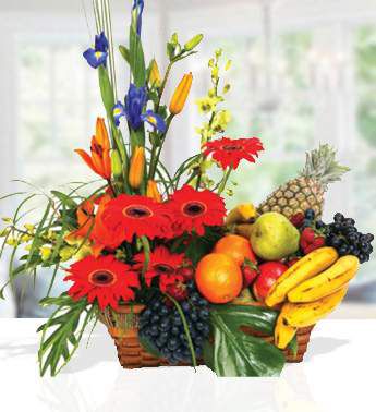 Fruits and Flower Basket